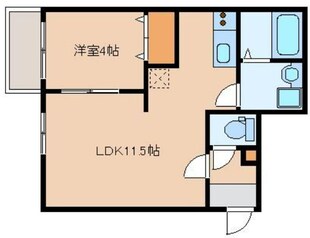 La casa felice和白の物件間取画像